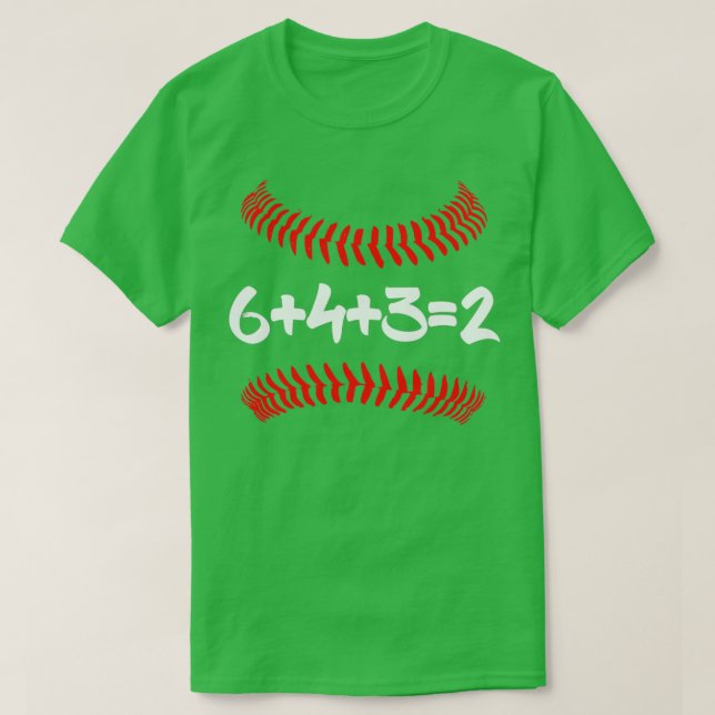 Camiseta 6 4 3 2 Béisbol Mamá y Papá 6432 matemáticas T (Diseño del anverso)