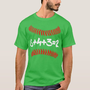Camiseta 6 4 3 2 Béisbol Mamá y Papá 6432 matemáticas T