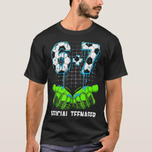 Camiseta 6+7 = 13 Niños Niñas Adolescentes Cumpleaños 13