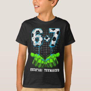 Camiseta 6+7 = 13 Niños Niñas Adolescentes Cumpleaños 13