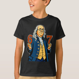 Camiseta 6-7 1776 Ben Franklin Seis Siete Historia American