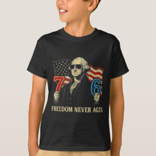 Camiseta 6-7 7-6 Diseño de Libertad George Washington Para