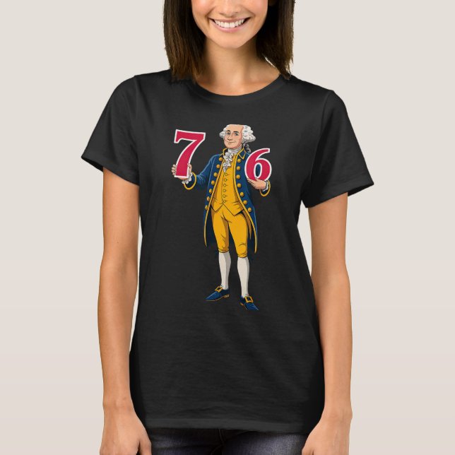 Camiseta 6 7 7 6 George Washington Seis Siete  (Anverso)