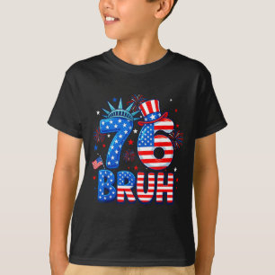 Camiseta 6-7 7-6 george washington siete seis divertido 4 d