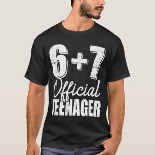 Camiseta 6 + 7 adolescente cumpleaños 13