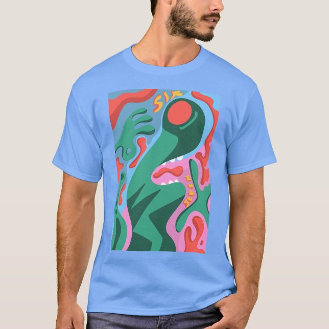Camiseta 6 7 alienígena marciano (Anverso)