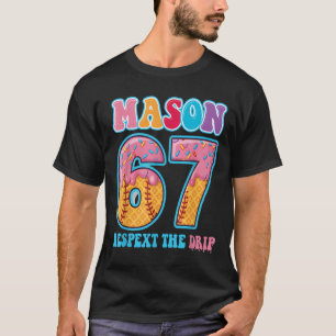 Camiseta 6 7 Béisbol Mason Goteo Número 67 Jugador O Cumple