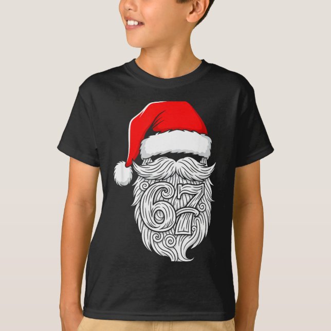 Camiseta 6 7 Christmas 67 Santa Six Seven Christmas Boys Te (Anverso)