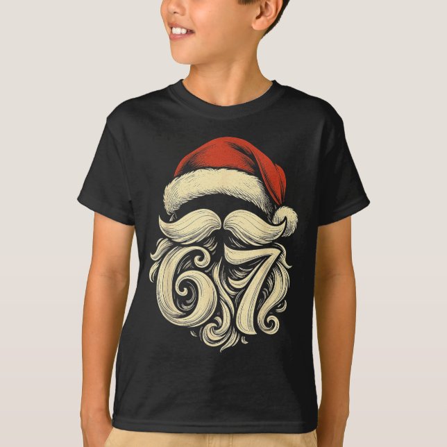 Camiseta 6 7 Christmas 67 Santa Six Seven Christmas Boys Te (Anverso)