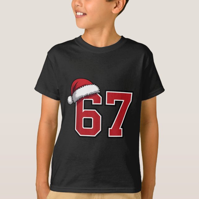 Camiseta 6 7 Christmas 67 Santa Six Seven Funny Christmas B (Anverso)