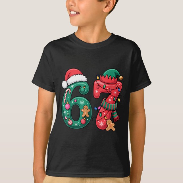 Camiseta 6 7 Christmas Duo Meme Outfit For Funny Holiday Hu (Anverso)
