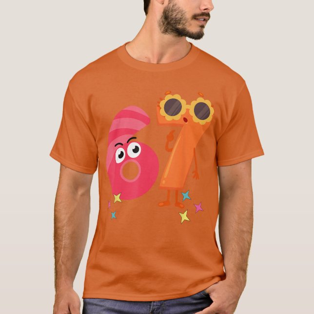 Camiseta 6 7 foreacher si Seven divertido (Anverso)
