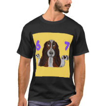 6 7 Funny Crazy Doggie T-shirt