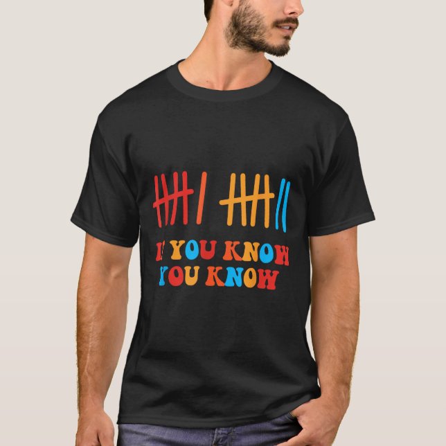 Camiseta 6 7 Funny If You Know You Know Tally Marks Six Sev (Anverso)