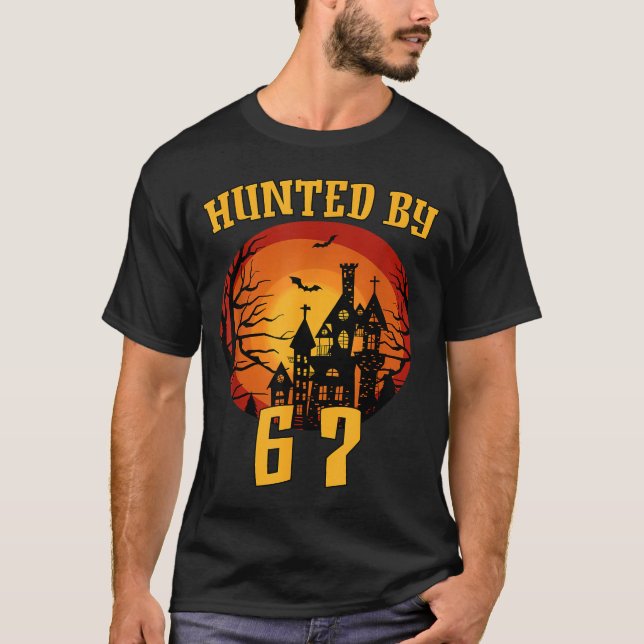 Camiseta 6 7 halloween 67 meme seis siete haunted gen alpha (Anverso)