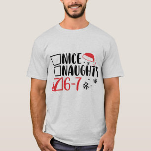 Camiseta “6 7” Lista de verificación de Santa Navidad: