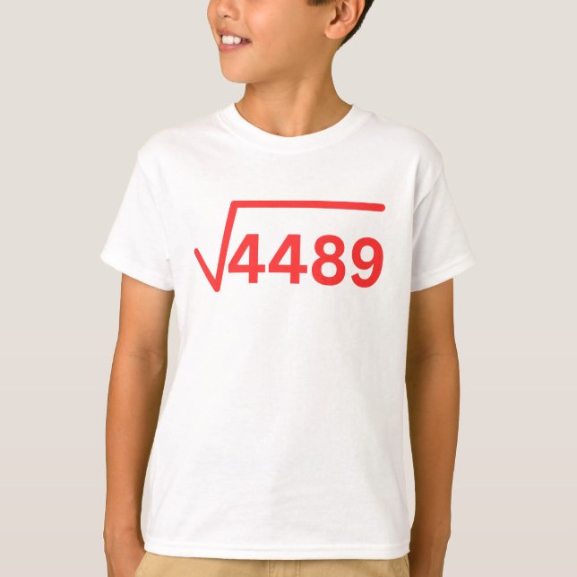 Camiseta 6 7 meme 4489 matemáticas graciosas (Anverso)