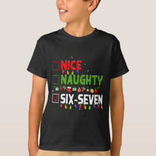 Camiseta 6-7 Meme Bonito Travieso Seis Siete 67 Divertida N