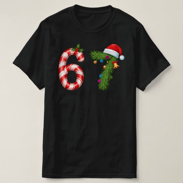 Camiseta 6 7 Meme Christmas Six Seven  Funny Meme (Diseño del anverso)