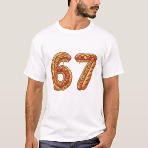 Camiseta 6 7 Meme de Hot Dogs 67 Pijamas Seis Siete