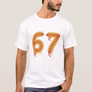 Camiseta 6 7 Meme de Hot Dogs 67 Pijamas Seis Siete