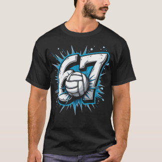 Camiseta 6 7 Meme de voleibol Poder Humor deportivo