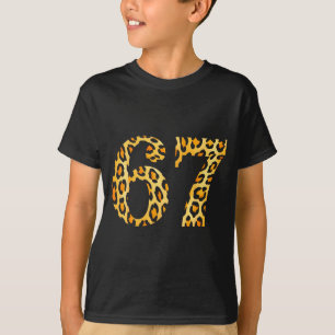 Camiseta 6-7 Meme Leopardo Guepardo Cool Seis-siete 