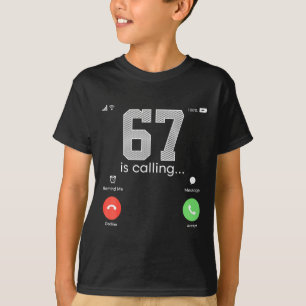 Camiseta 6 7 Meme Niños Seis Siete Juventud Divertido 6 7 D