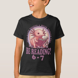 Camiseta 6 7 Meme profesor de inglés divertido 67 leyendo A