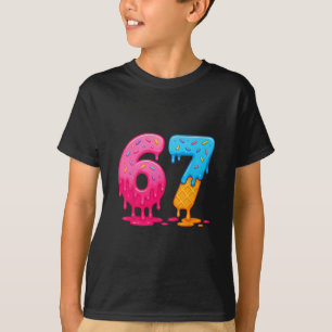 Camiseta 6 7 Meme Seis Siete Deriva De Crema De Hielo