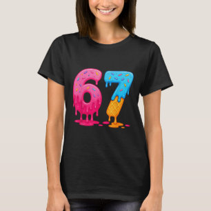 Camiseta 6 7 Meme Seis Siete Goteo de Helado