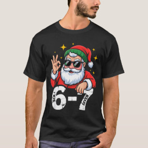 Camiseta 6 7 Meme Seis Siete Navidad Gen Z Alpha Adolescent