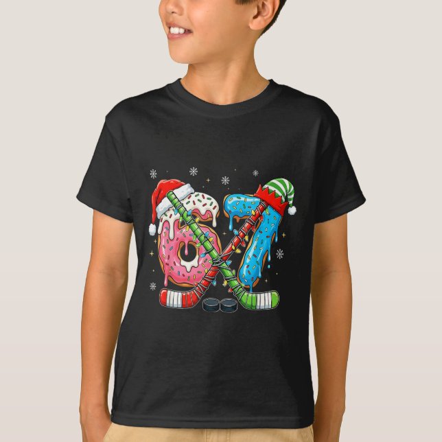 Camiseta 6-7 Meme Slang Christmas Ice Cream Drip Xmas Ice H (Anverso)