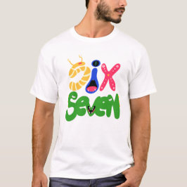 Camiseta 6 7 Monstruos