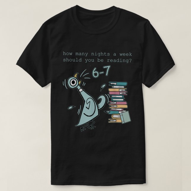Camiseta 6-7 Noches de Lectura Profesor Meme (Diseño del anverso)