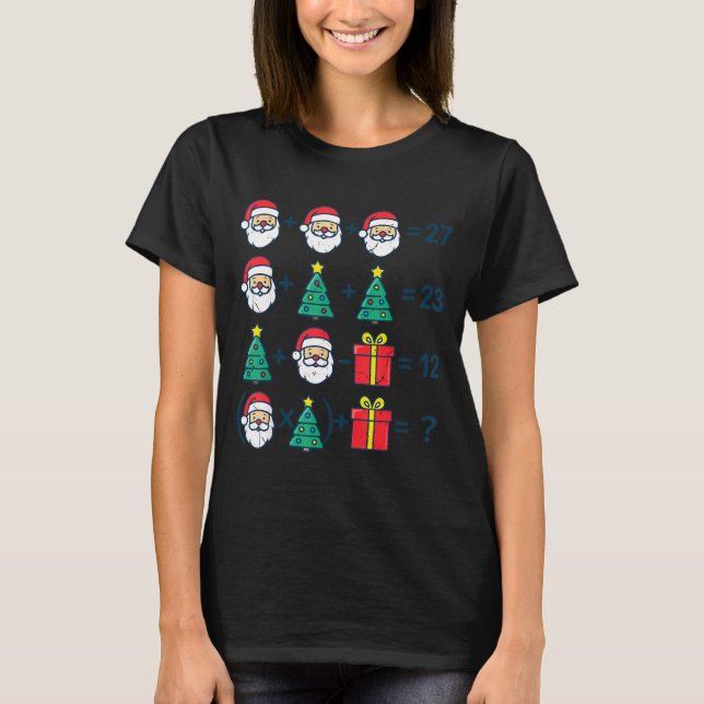 Camiseta 6 7 Order Operation Christmas Math Professor Costu (Anverso)