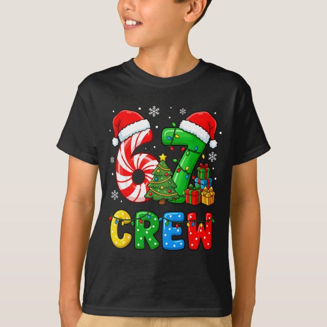Camiseta 6 7 Pajamas Six Seven Matching Ugly Christmas 67 F (Anverso)