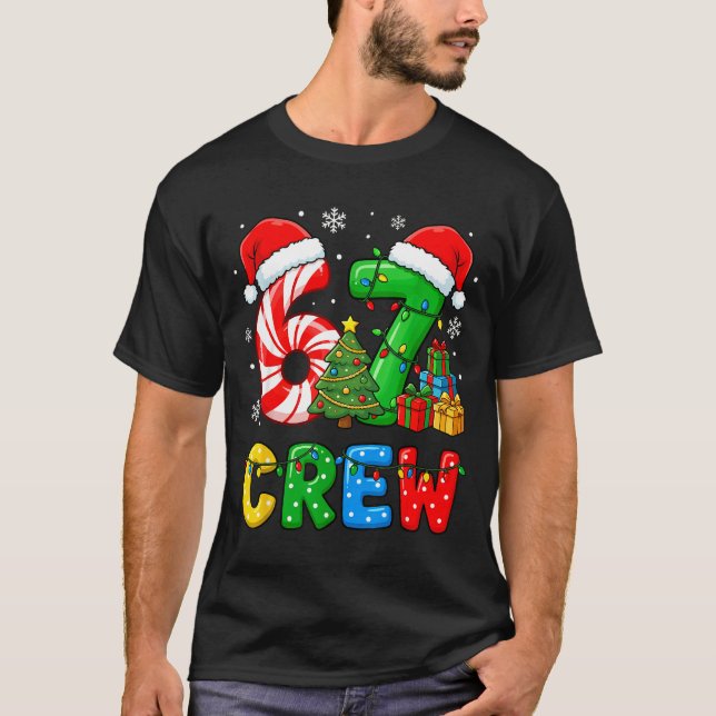 Camiseta 6 7 Pajamas Six Seven Matching Ugly Christmas 67 F (Anverso)