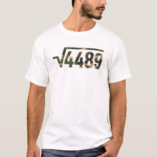 Camiseta 6 7 Patrón de ejército Meme Raíz cuadrada 4489 Mat