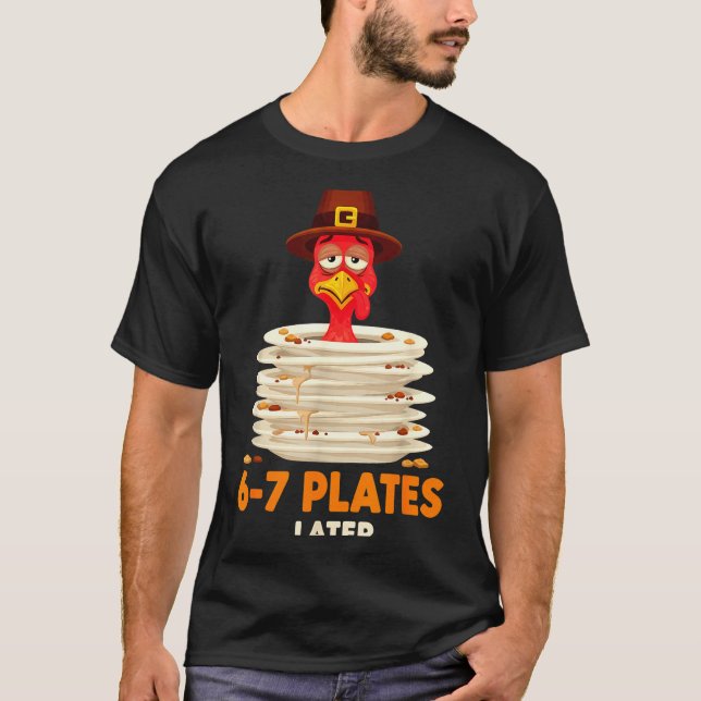 Camiseta 6-7 Plates Later 67 Meme Thanksgiving Turkey Day S (Anverso)