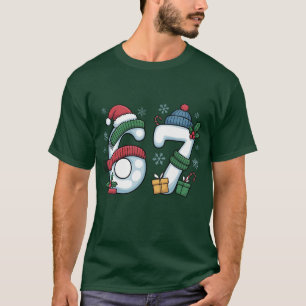 Camiseta 6 7 Seis Siete Gen Z Alpha Meme Slang Navidad Muñe