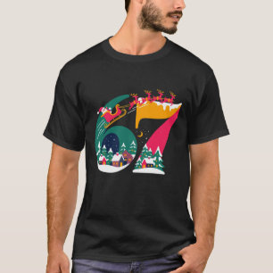 Camiseta 6 7 Seis Siete Gen Z Alpha Meme Slang Navidad Sant