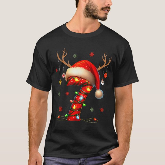 Camiseta 6 7 Six Seven Gen Z Alpha Merry Christmas Holiday  (Anverso)