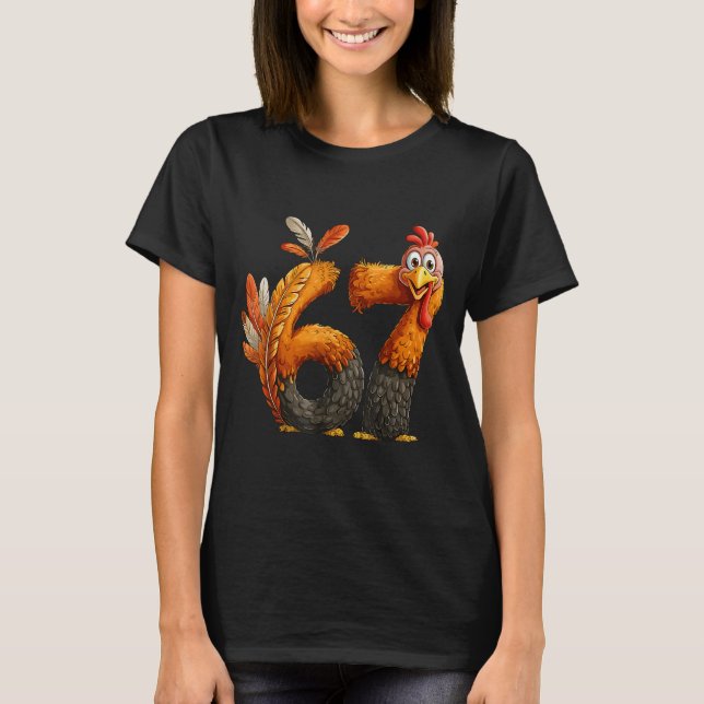 Camiseta 6 7 Thanksgiving Funny Turkey Thanksgiving 67 Men  (Anverso)