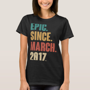 Camiseta 6 años de antigüedad 2017 cumpleaños 6ª decoración