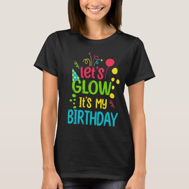 Camiseta  6 años vamos a brillar Fiesta es mi sexto cumplea (Anverso)