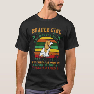 Camiseta 6 Beagle Chica - El Alma - El Fuego - El Corazón -