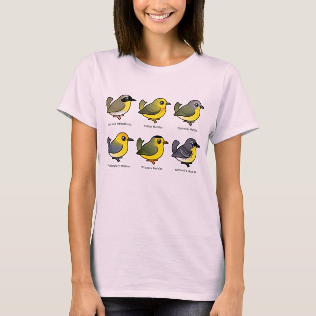 Camiseta 6 Birdorable Warblers (Anverso)