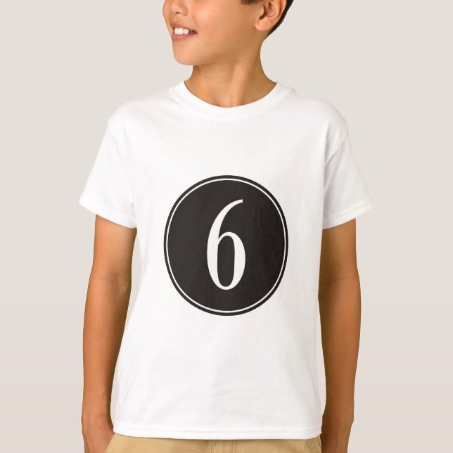 Camiseta #6 Círculo negro (Anverso)