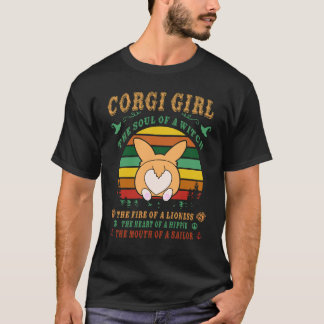 Camiseta 6 Corgi Chica - Bruja - Leona - Hippie - Marinero